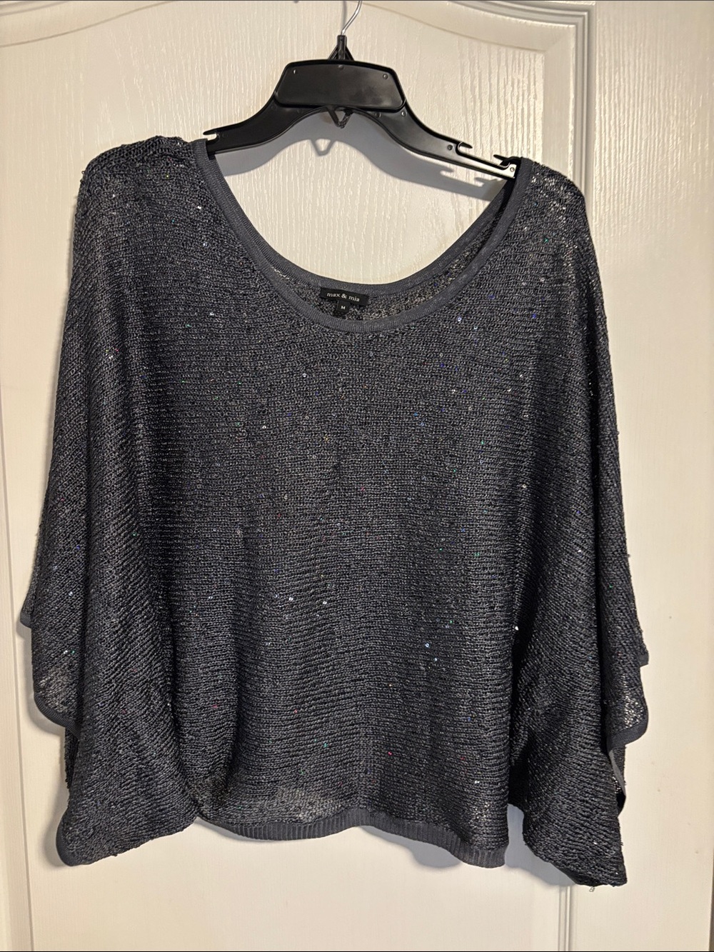 Sparkle Knit Scoop Neck Sweater - Max & Mia Brand